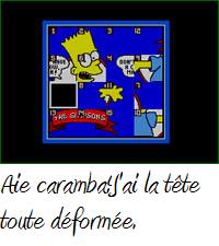 une photo d'Ã©cran de The Simpsons - Bart Vs the World sur Nintendo Nes